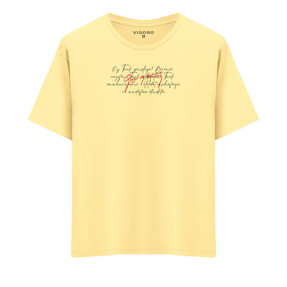 Gençliğe Hitabe Oversize T-Shirt