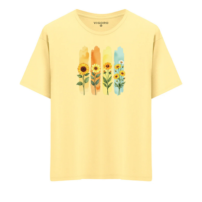 Bloemen Oversize T-Shirt