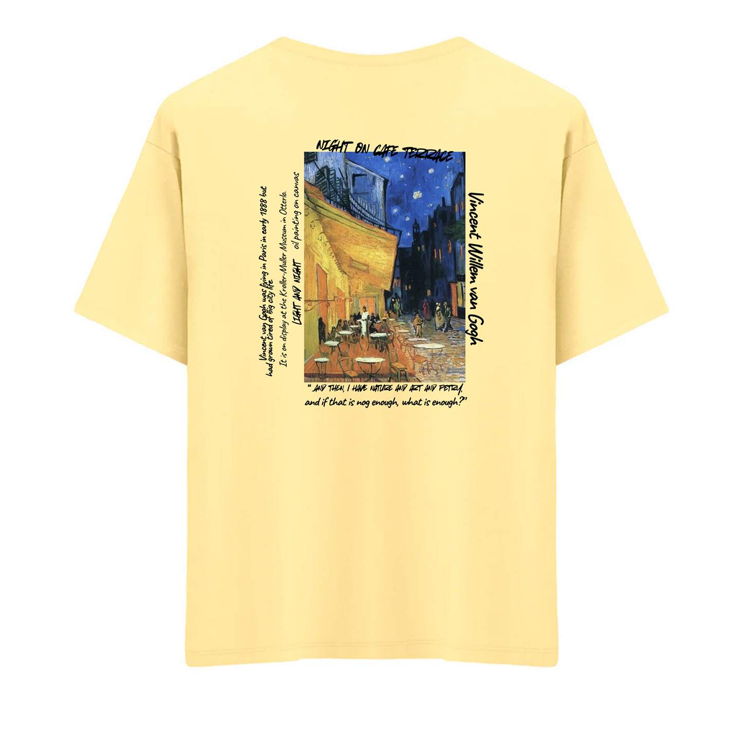 Night on Cafe Terrace Oversize T-Shirt