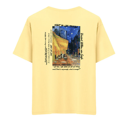 Night on Cafe Terrace Oversize T-Shirt