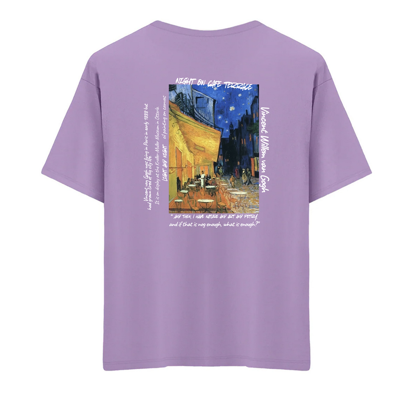 Night on Cafe Terrace Oversize T-Shirt
