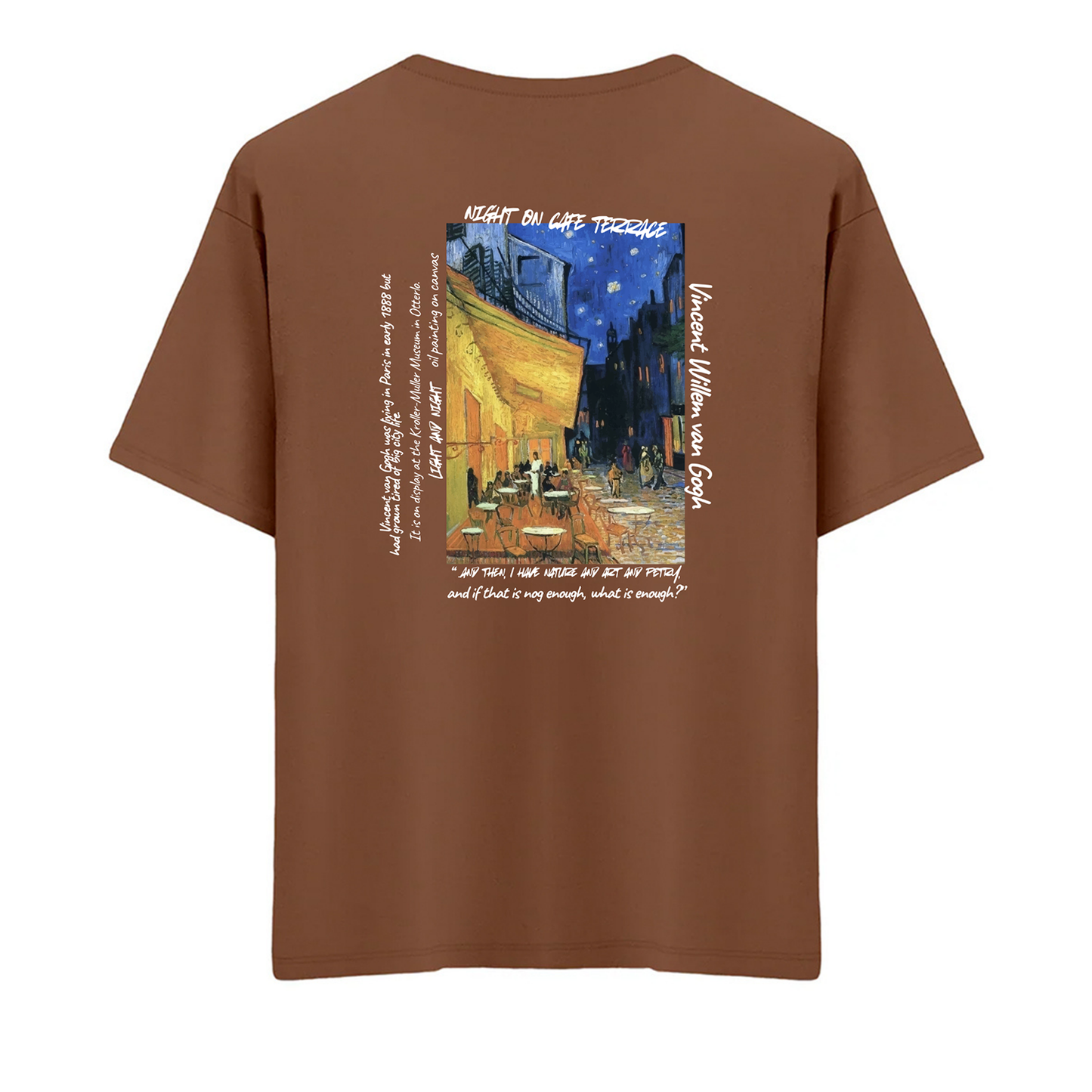 Night on Cafe Terrace Oversize T-Shirt