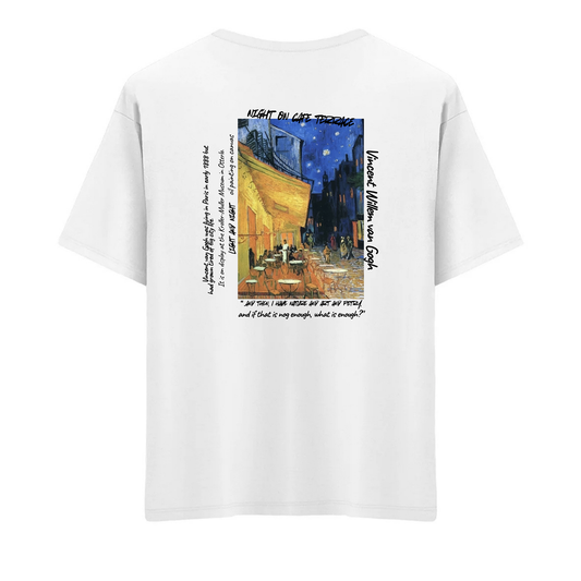 Night on Cafe Terrace Oversize T-Shirt