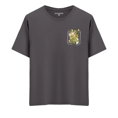 Februari Golden Bloom Oversize T-Shirt
