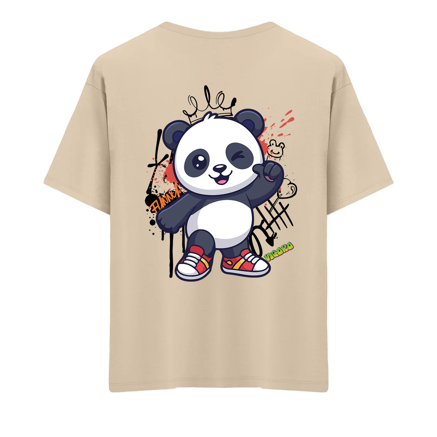 Panda Vibes Oversize T-Shirt