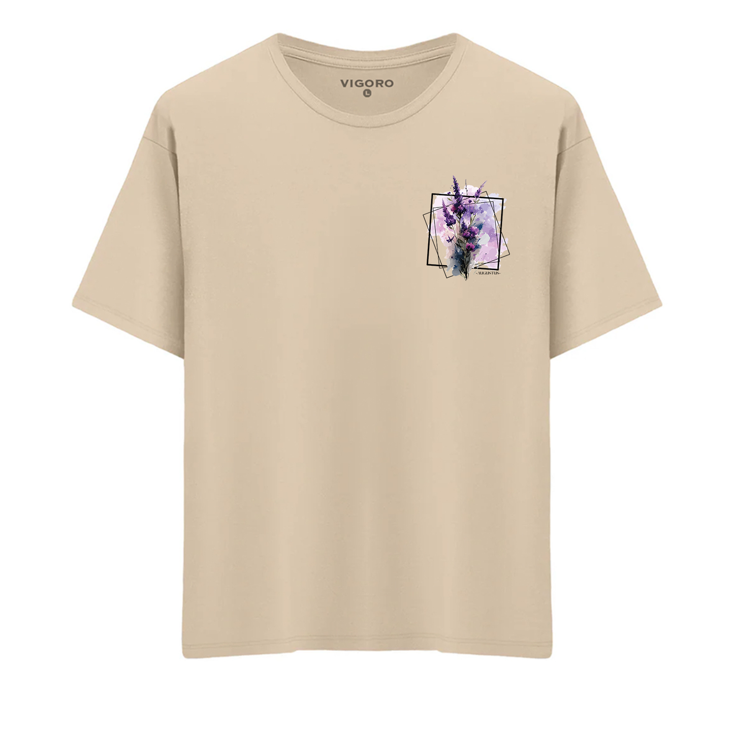 Augustus Lavender Bloom Regular Fit T-Shirt