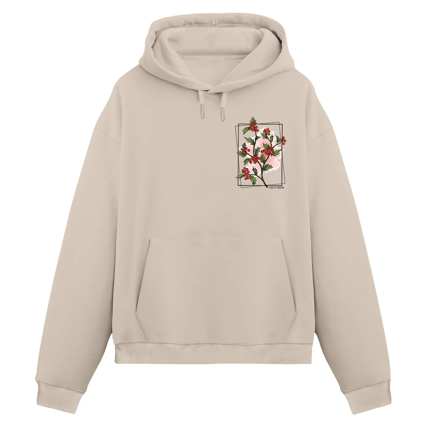 Oktober Crimson Bloom Hoodie