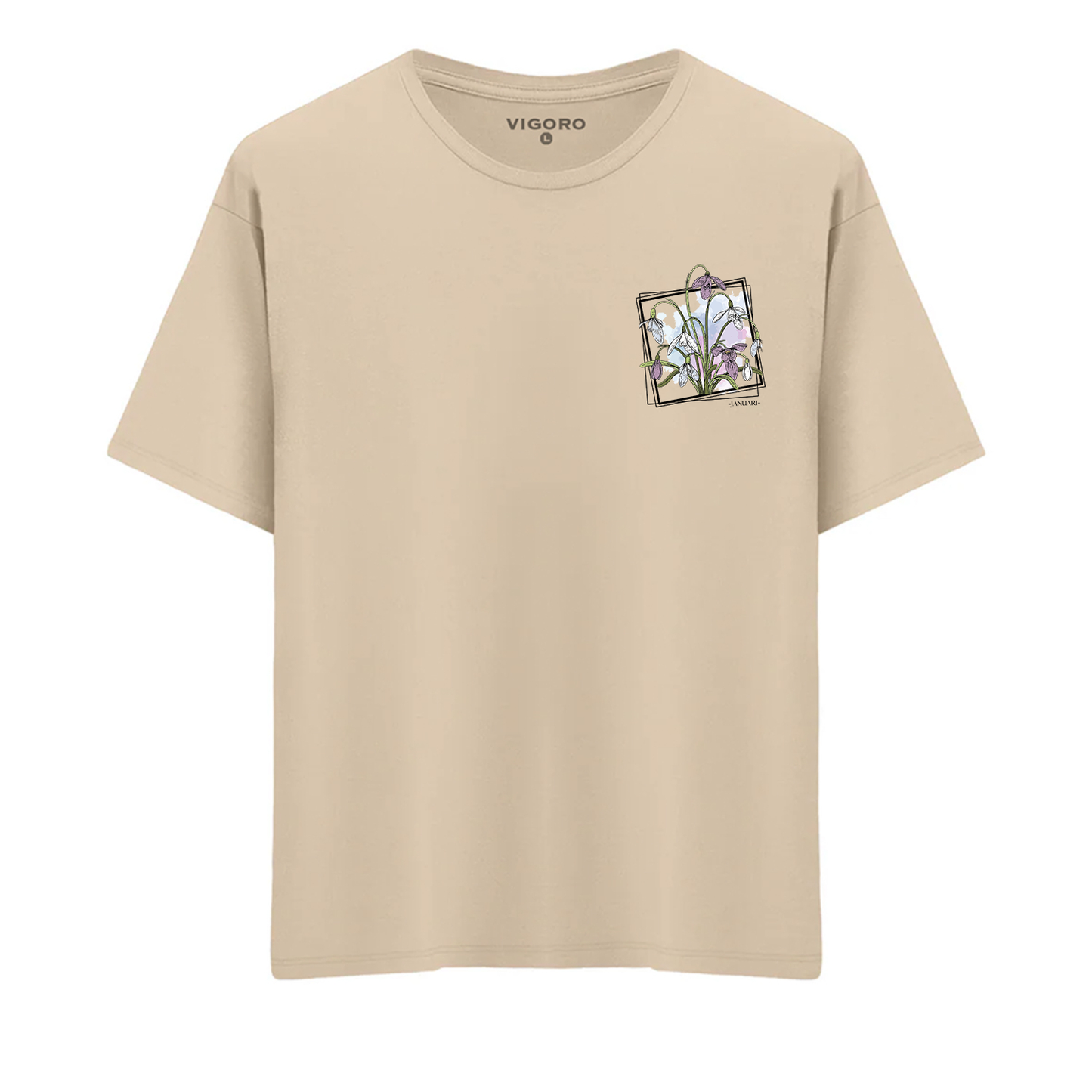 Januari Winter Bloom Oversize T-Shirt