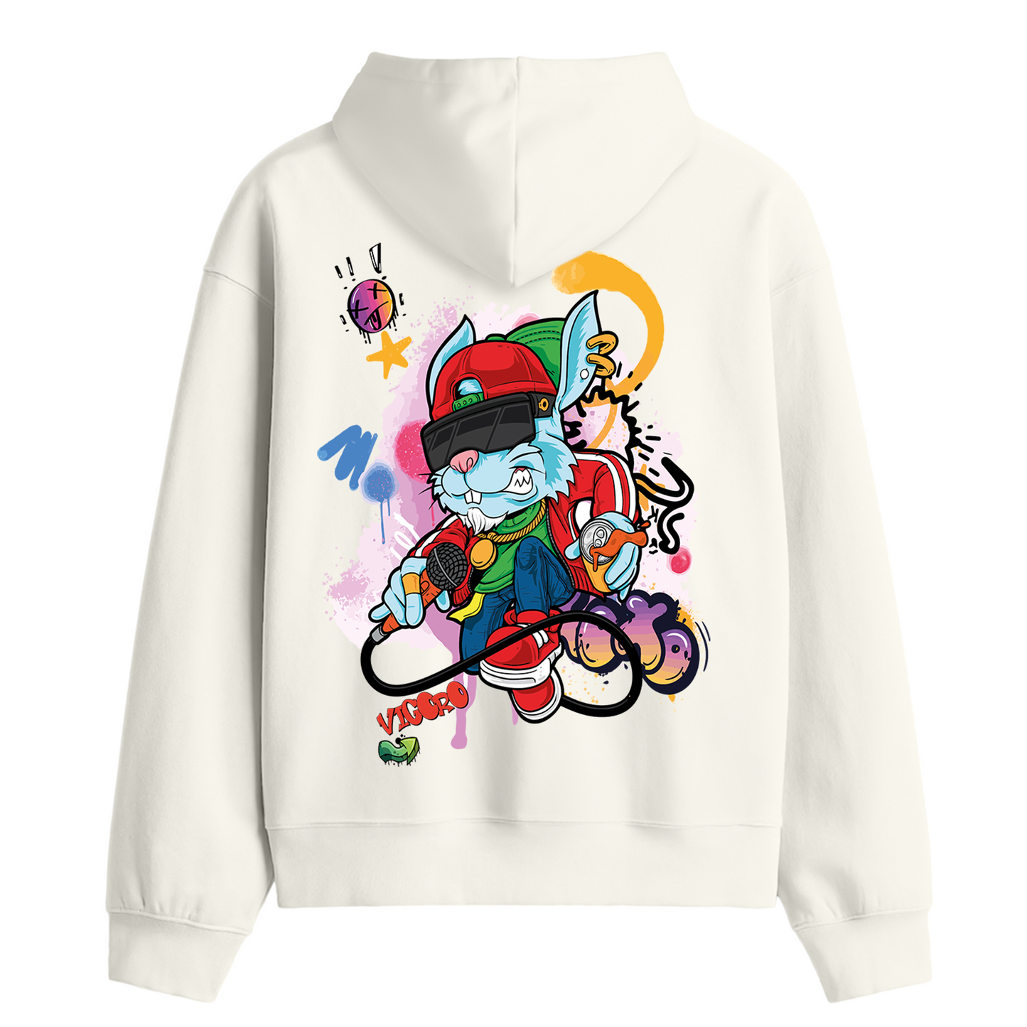 Graffiti Bunny Premium Hoodie