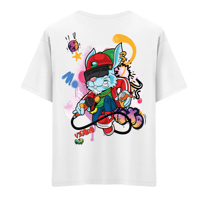 Graffiti Bunny Oversize T-Shirt