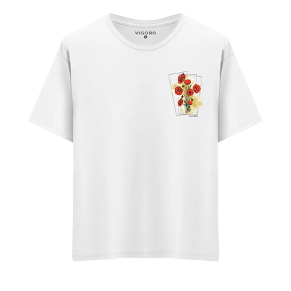 December Scarlet Bloom Regular Fit T-Shirt
