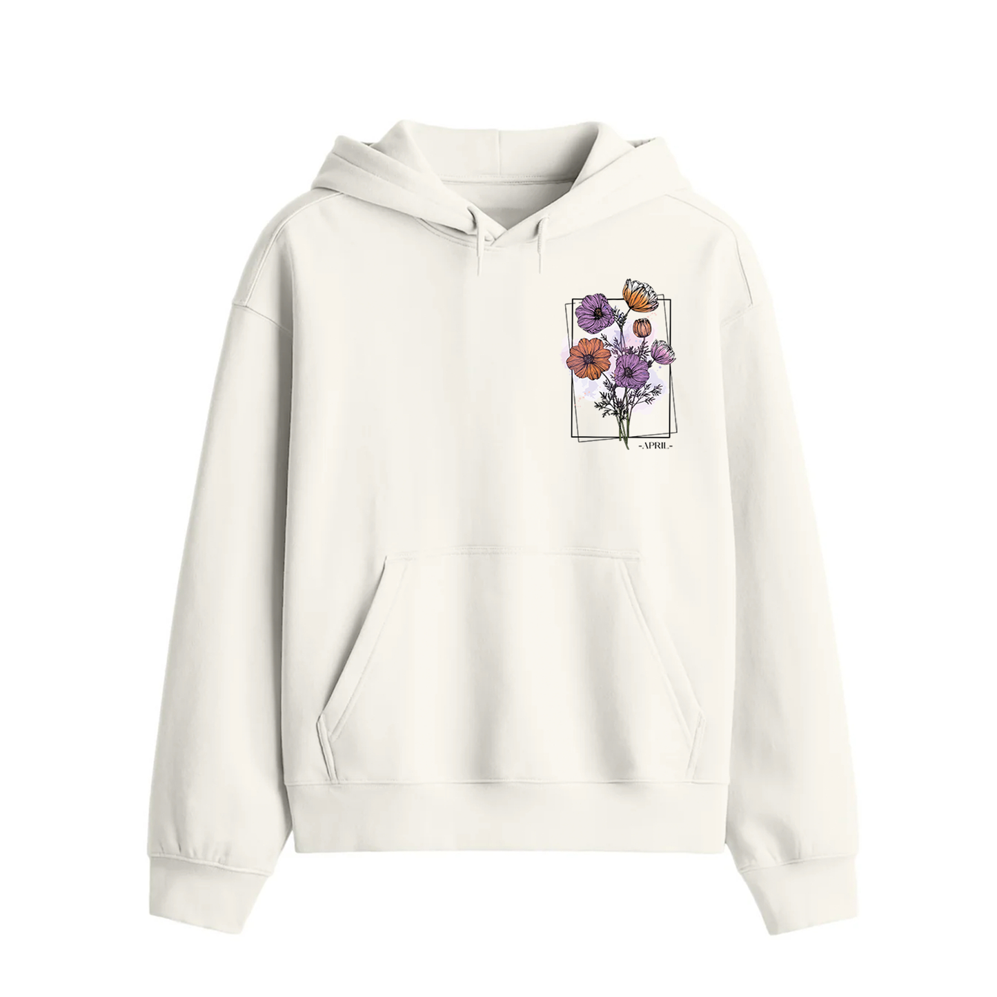 April Wild Bloom Premium Hoodie