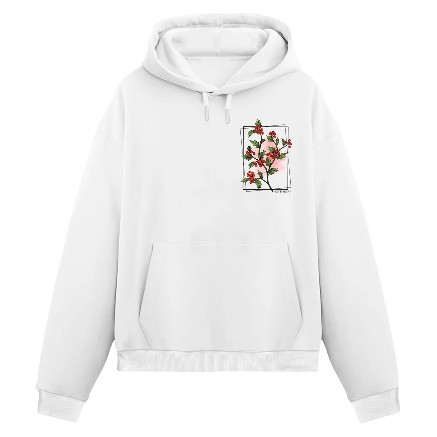 Oktober Crimson Bloom Hoodie