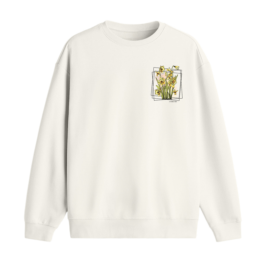 Februari Golden Bloom Premium Sweatshirt