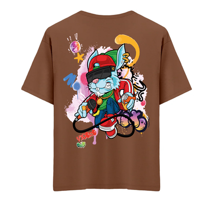Graffiti Bunny Oversize T-Shirt