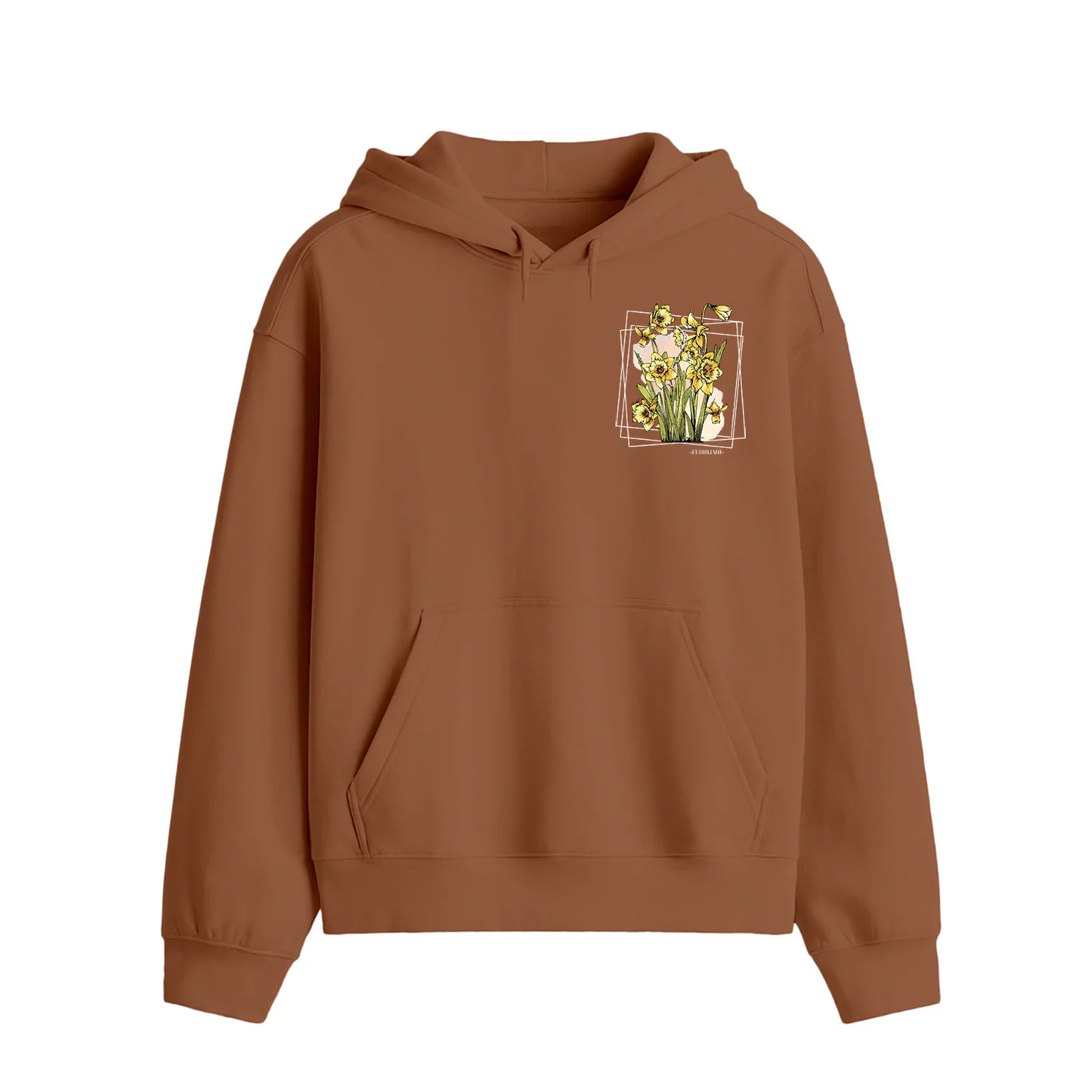 Februari Golden Bloom Premium Hoodie