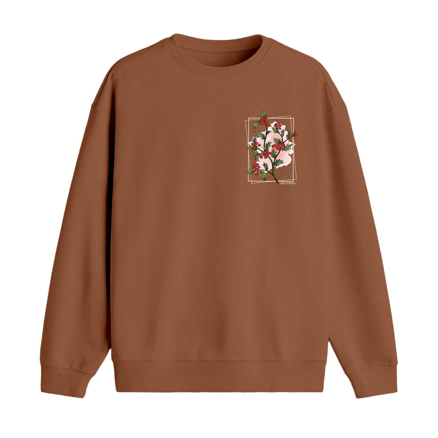 Oktober Crimson Bloom Premium Sweatshirt