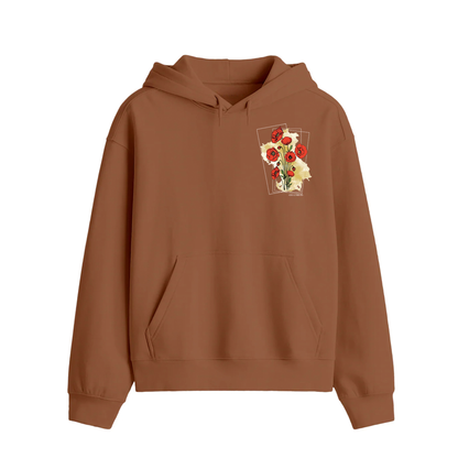 December Scarlet Bloom Premium Hoodie
