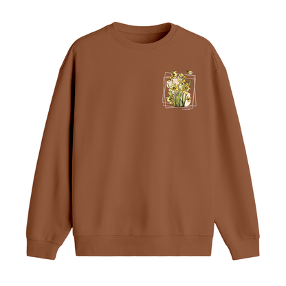 Februari Golden Bloom Premium Sweatshirt