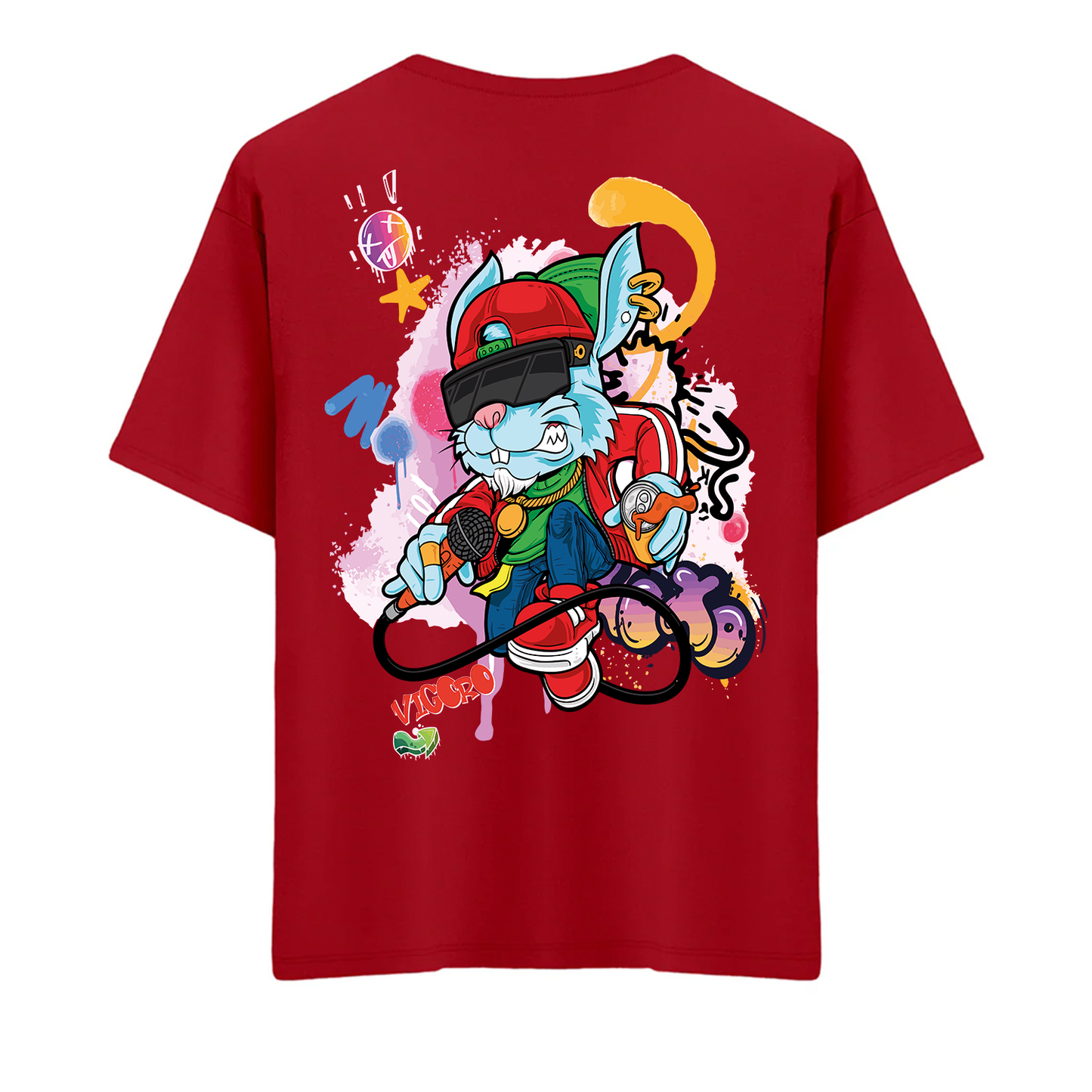 Graffiti Bunny Oversize T-Shirt