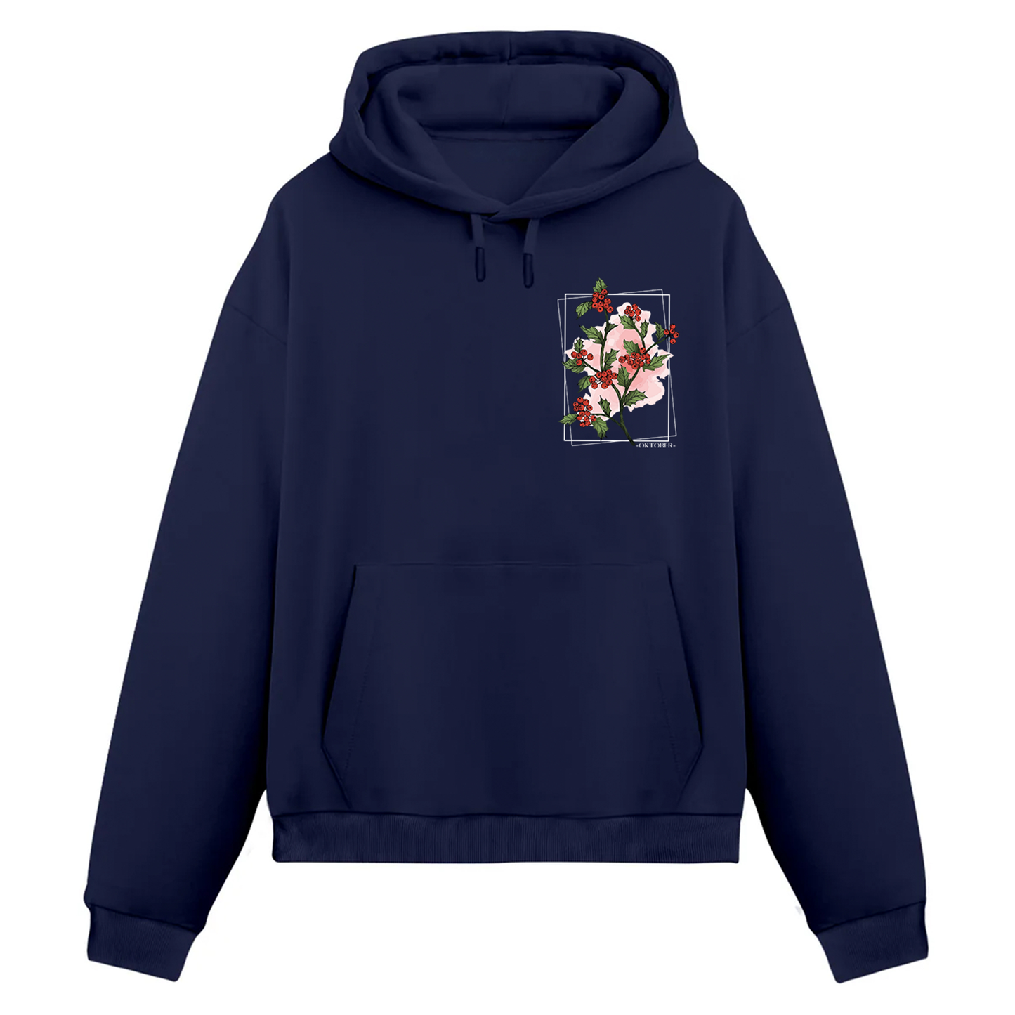 Oktober Crimson Bloom Hoodie