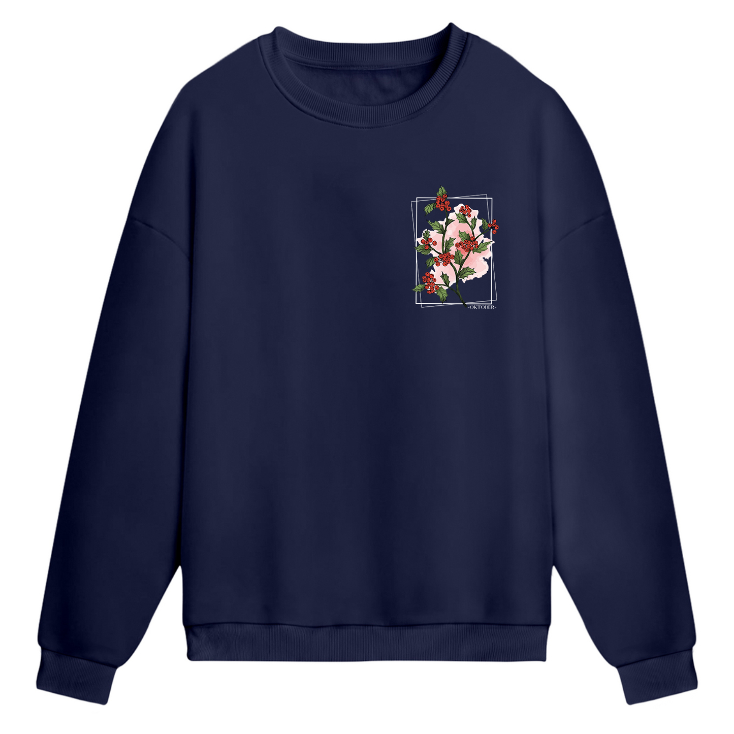 Oktober Crimson Bloom Sweatshirt