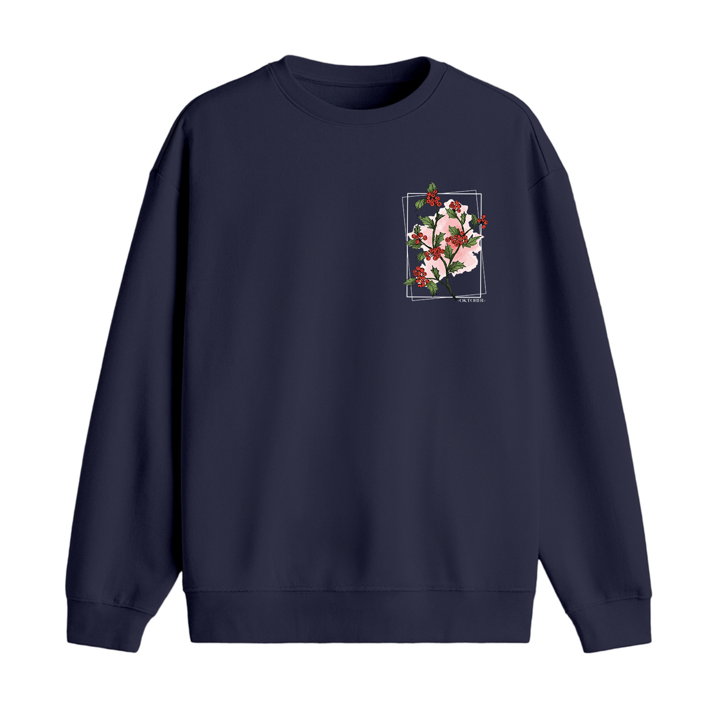 Oktober Crimson Bloom Premium Sweatshirt