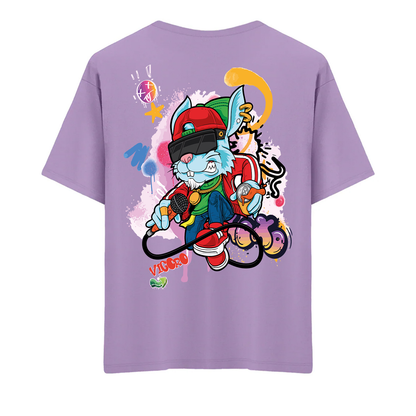 Graffiti Bunny Oversize T-Shirt