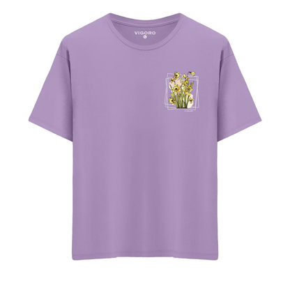 Februari Golden Bloom Oversize T-Shirt