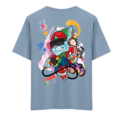 Graffiti Bunny Oversize T-Shirt