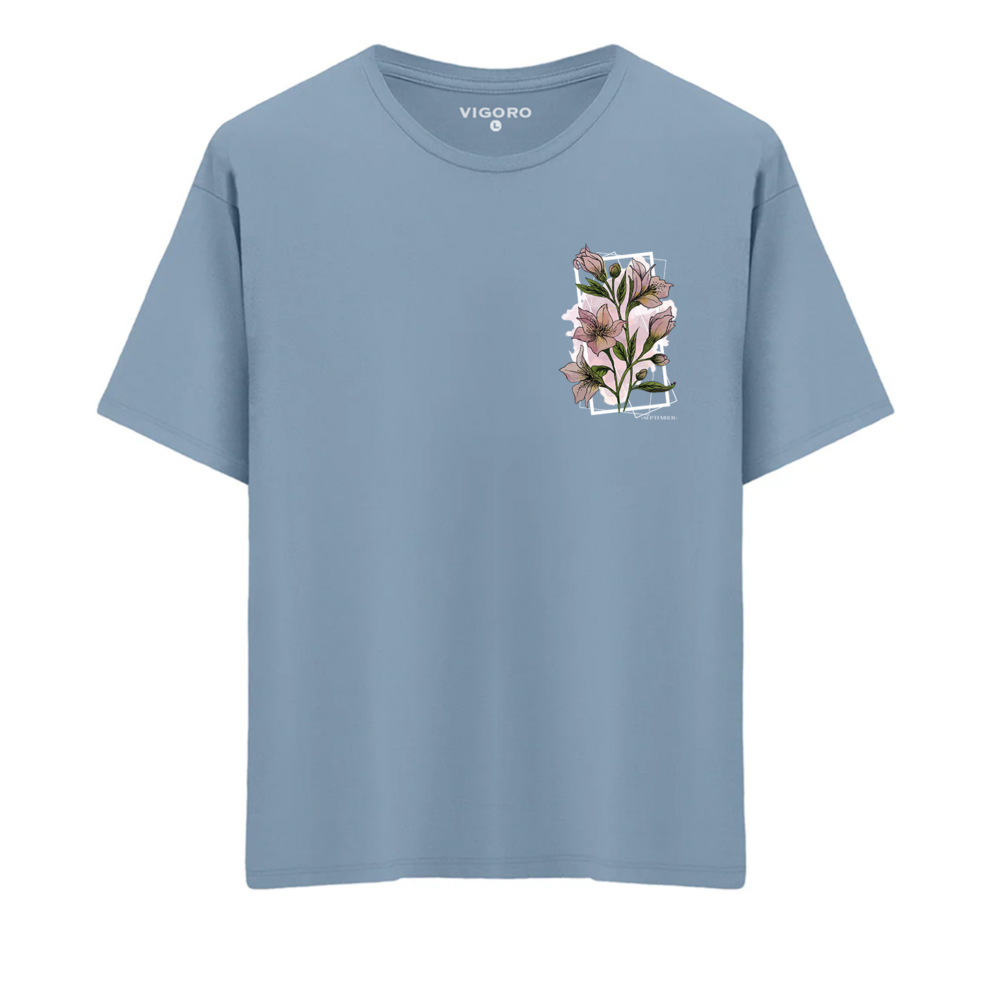 September Soft Bloom Oversize T-Shirt