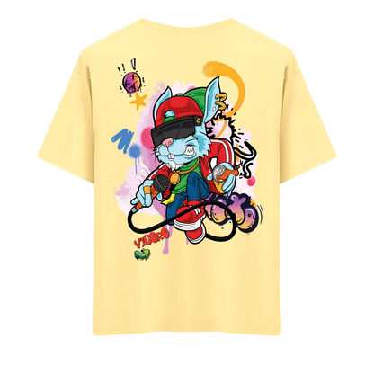 Graffiti Bunny Oversize T-Shirt
