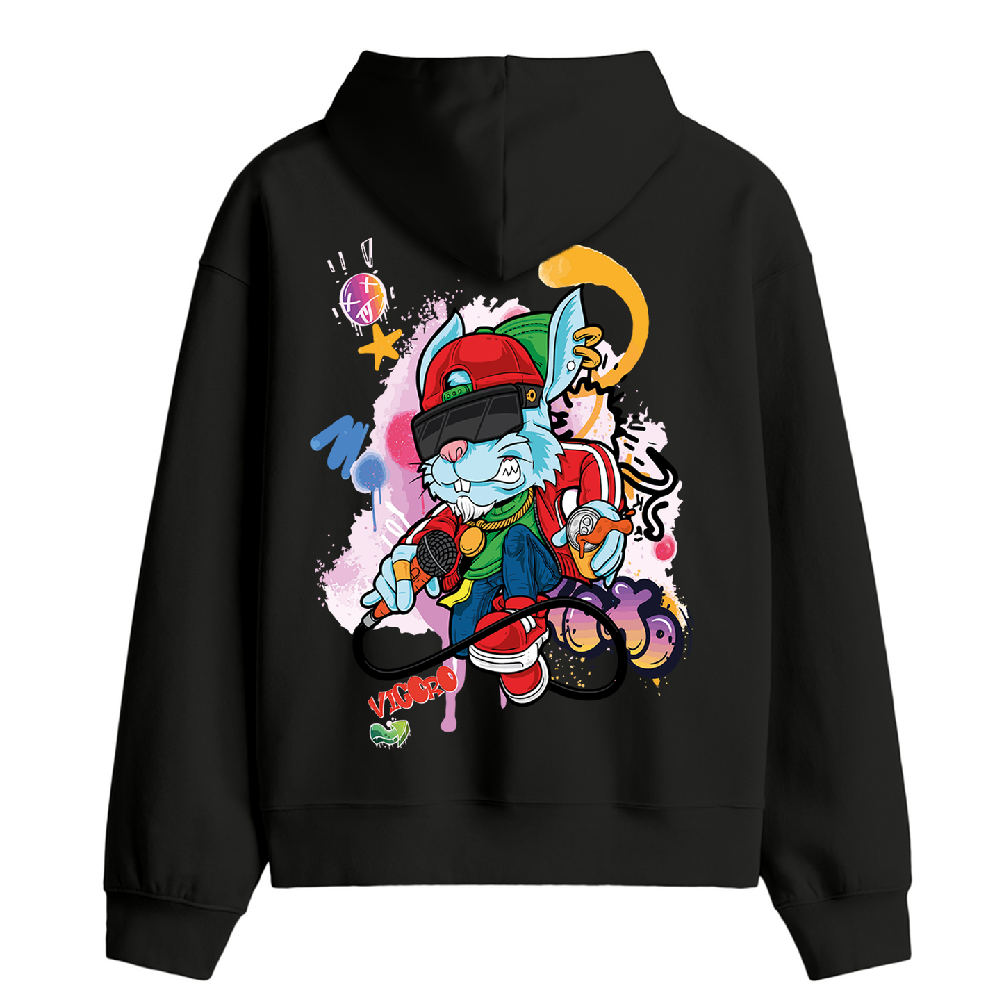 Graffiti Bunny Premium Hoodie