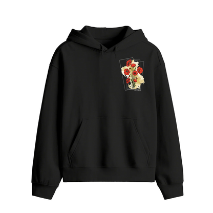 December Scarlet Bloom Premium Hoodie