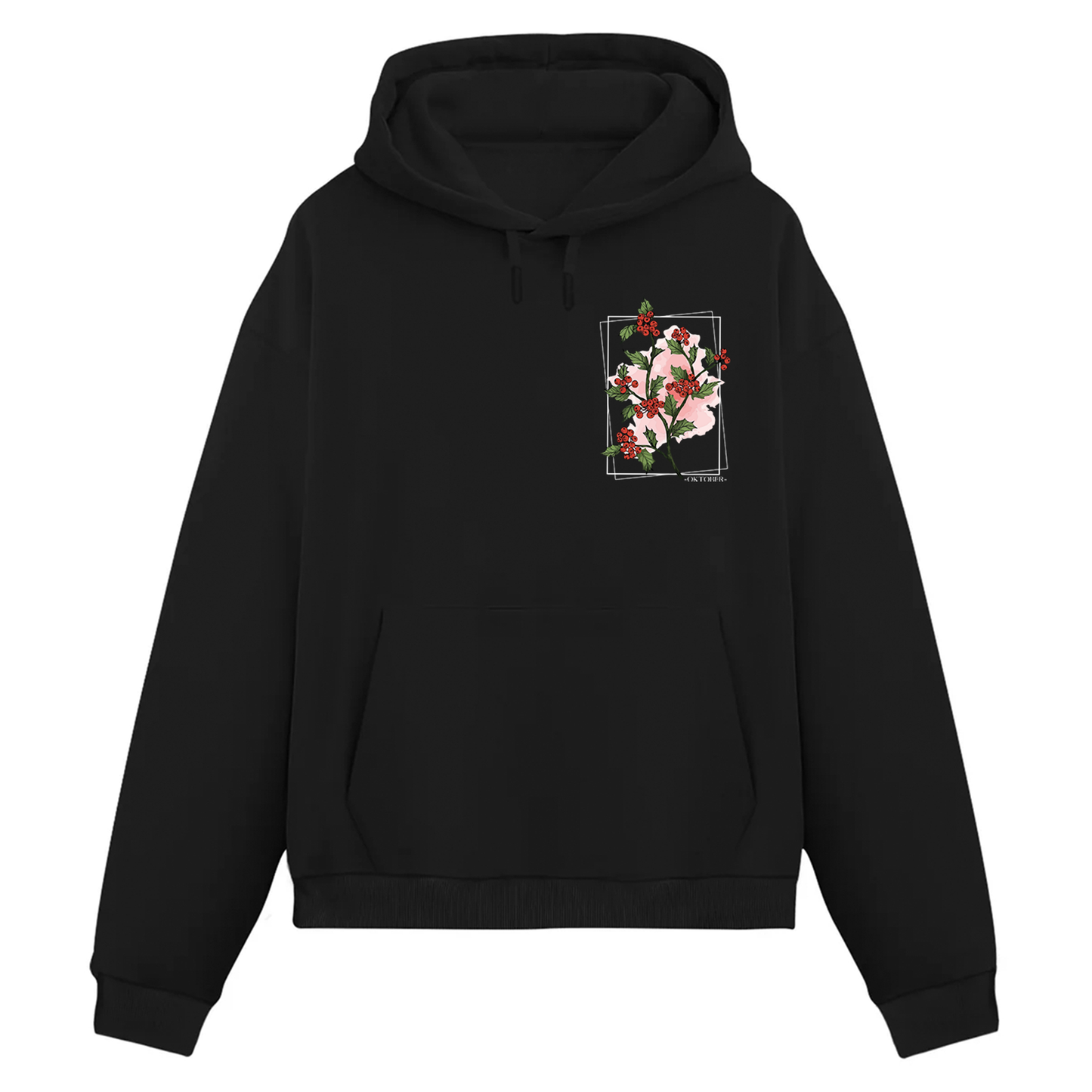 Oktober Crimson Bloom Hoodie