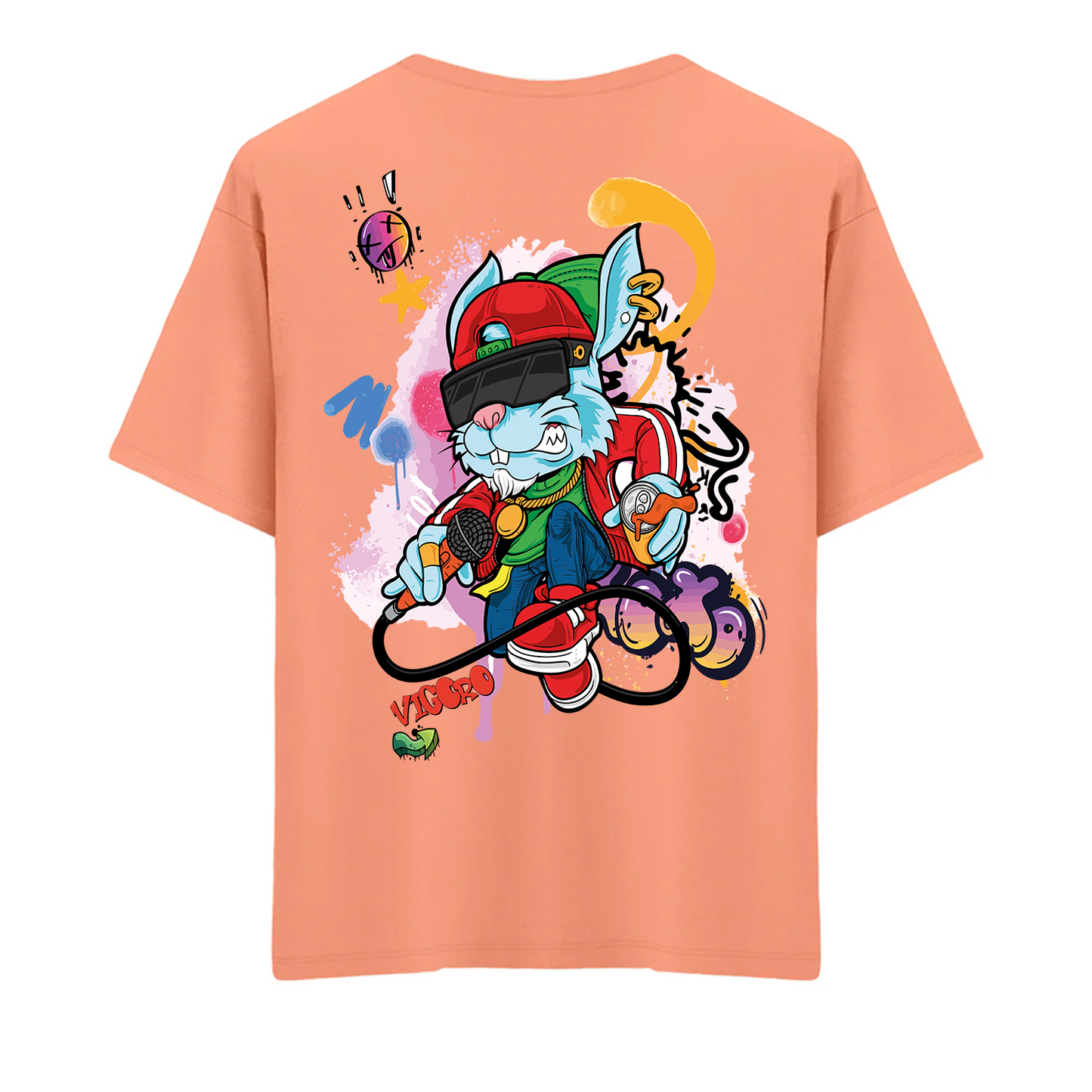 Graffiti Bunny Oversize T-Shirt