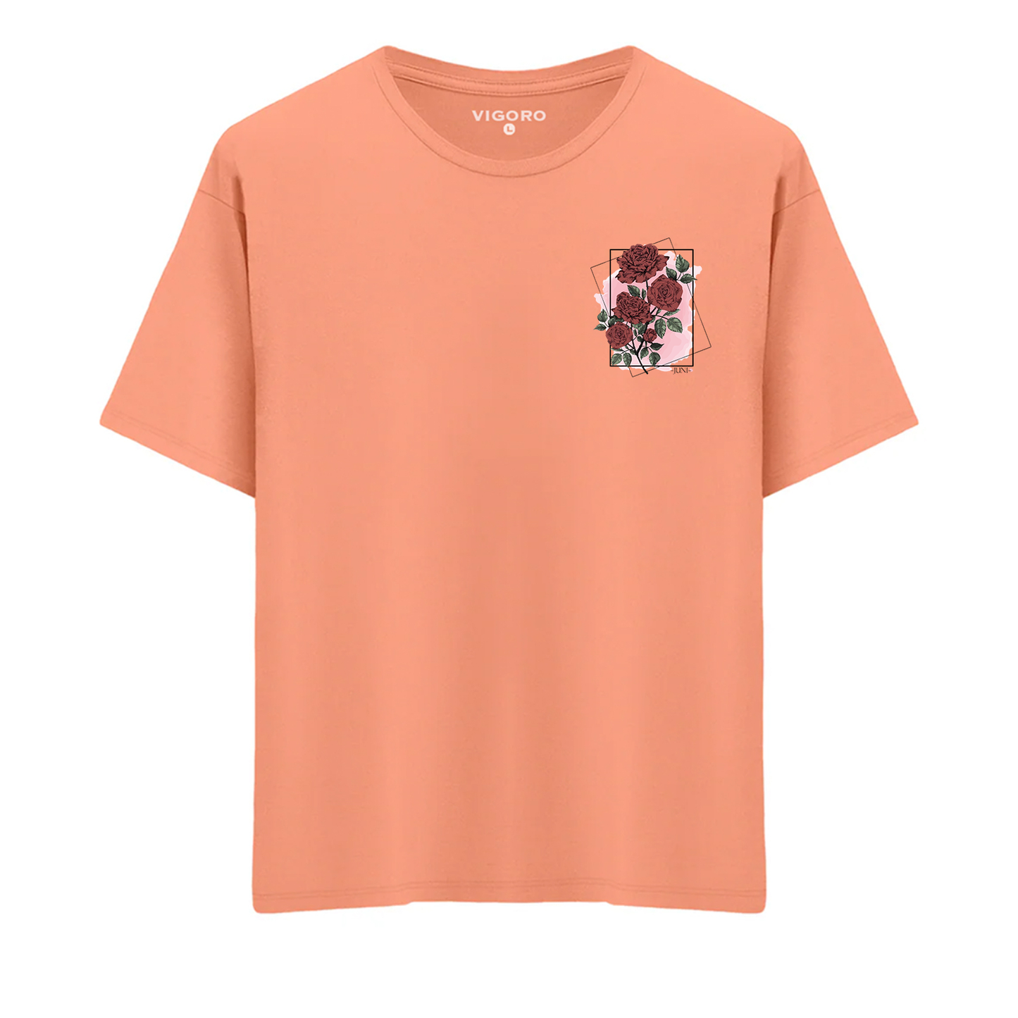 Juni Rose Bloom Regular Fit T-Shirt