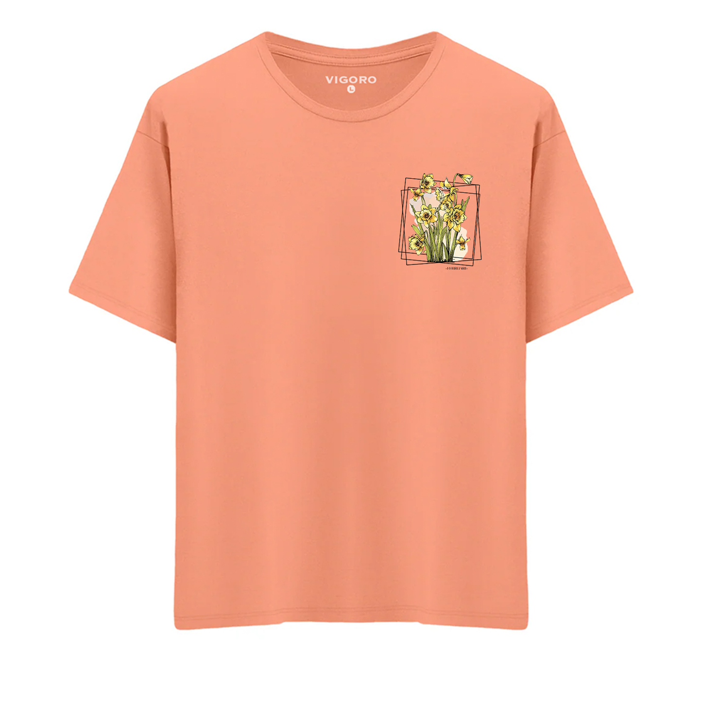 Februari Golden Bloom Regular Fit T-Shirt