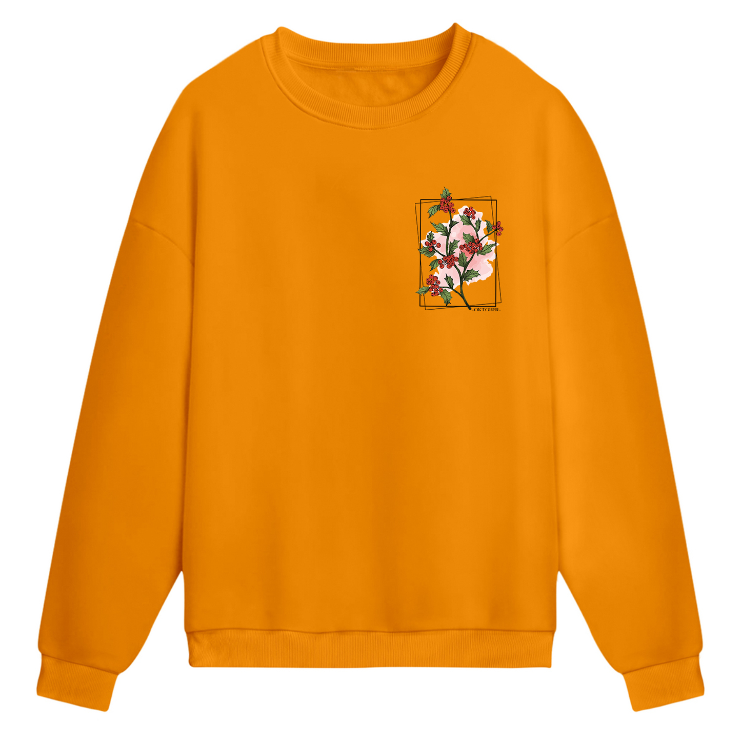 Oktober Crimson Bloom Sweatshirt