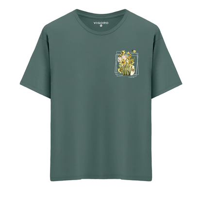Februari Golden Bloom Regular Fit T-Shirt